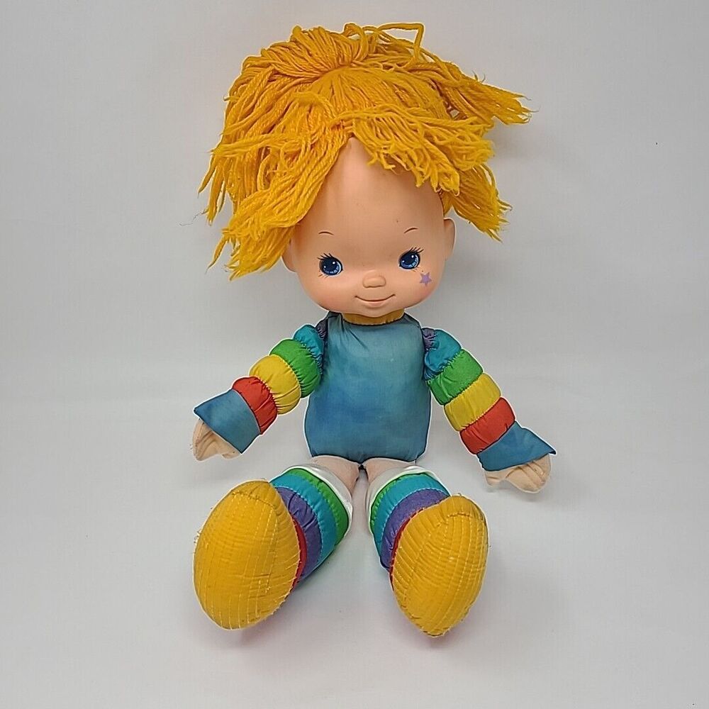 1983 Rainbow Brite 18" Doll Vintage Mattel Hallmark Cards Orange Hair READ